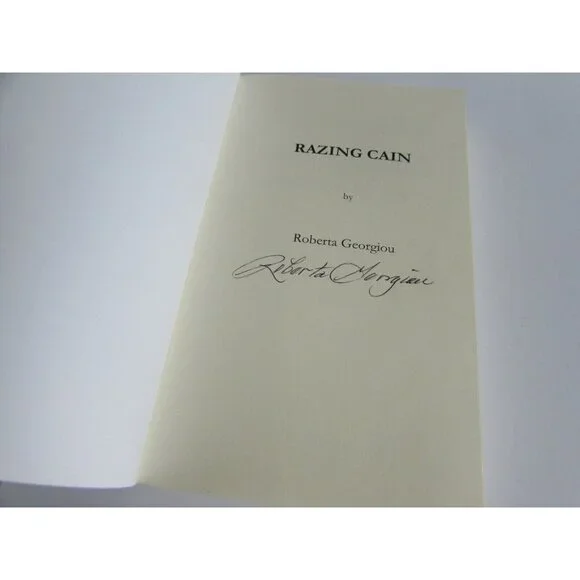 Razing Cain (Signed) by Roberta Georgiou (2014, Paperback) 52816 - Picture 2 of 4